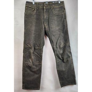 Kuhl Brown Vintage Patina Dye Straight Stretch Denim Hiking Jeans Sz 32X32